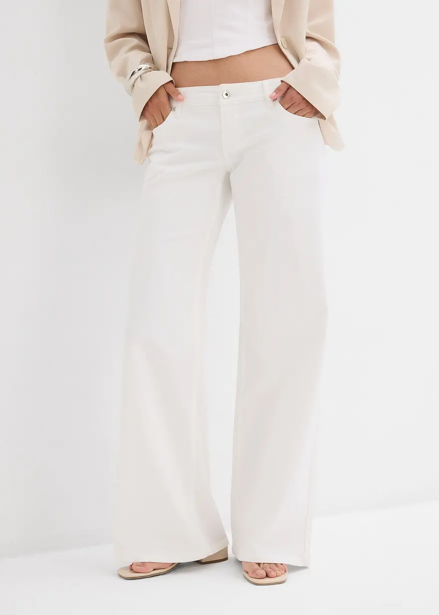 Wide-Leg-Jeans, Low Waist
