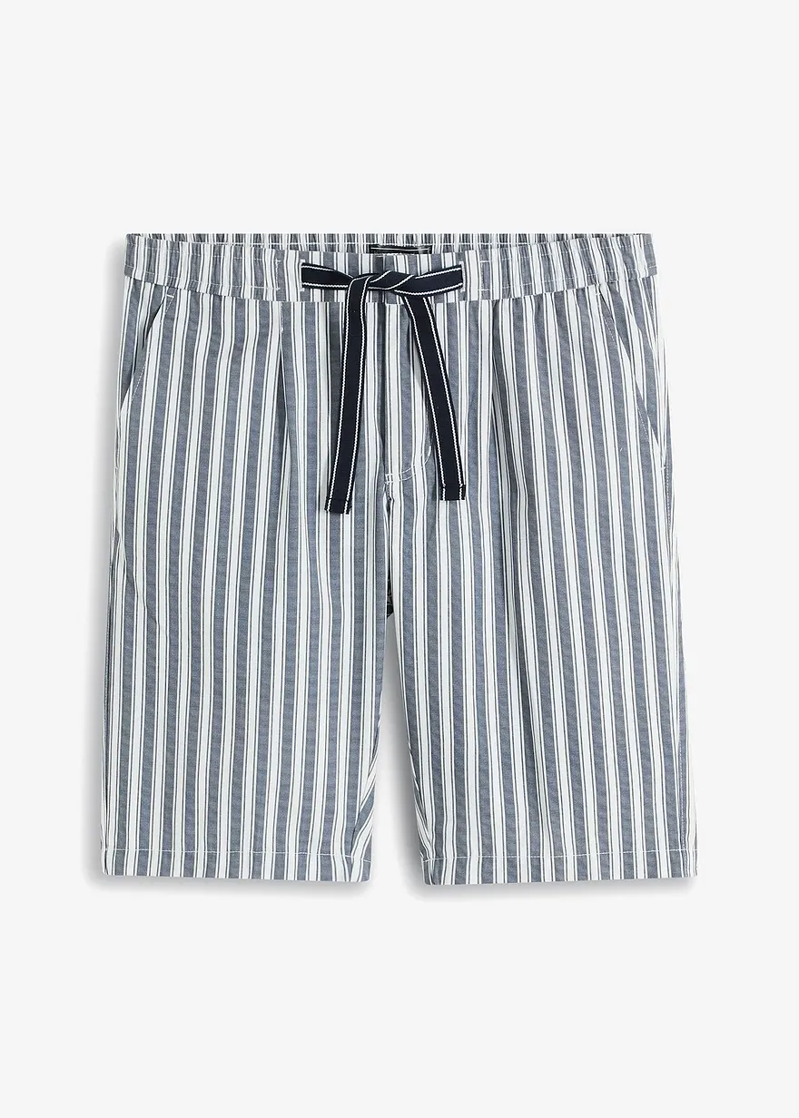 Chino-Bermuda mit Bundfalte