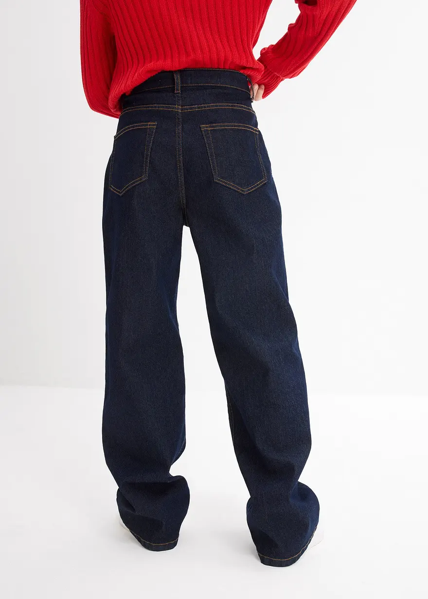 Wide-Leg-Jeans Mid Waist