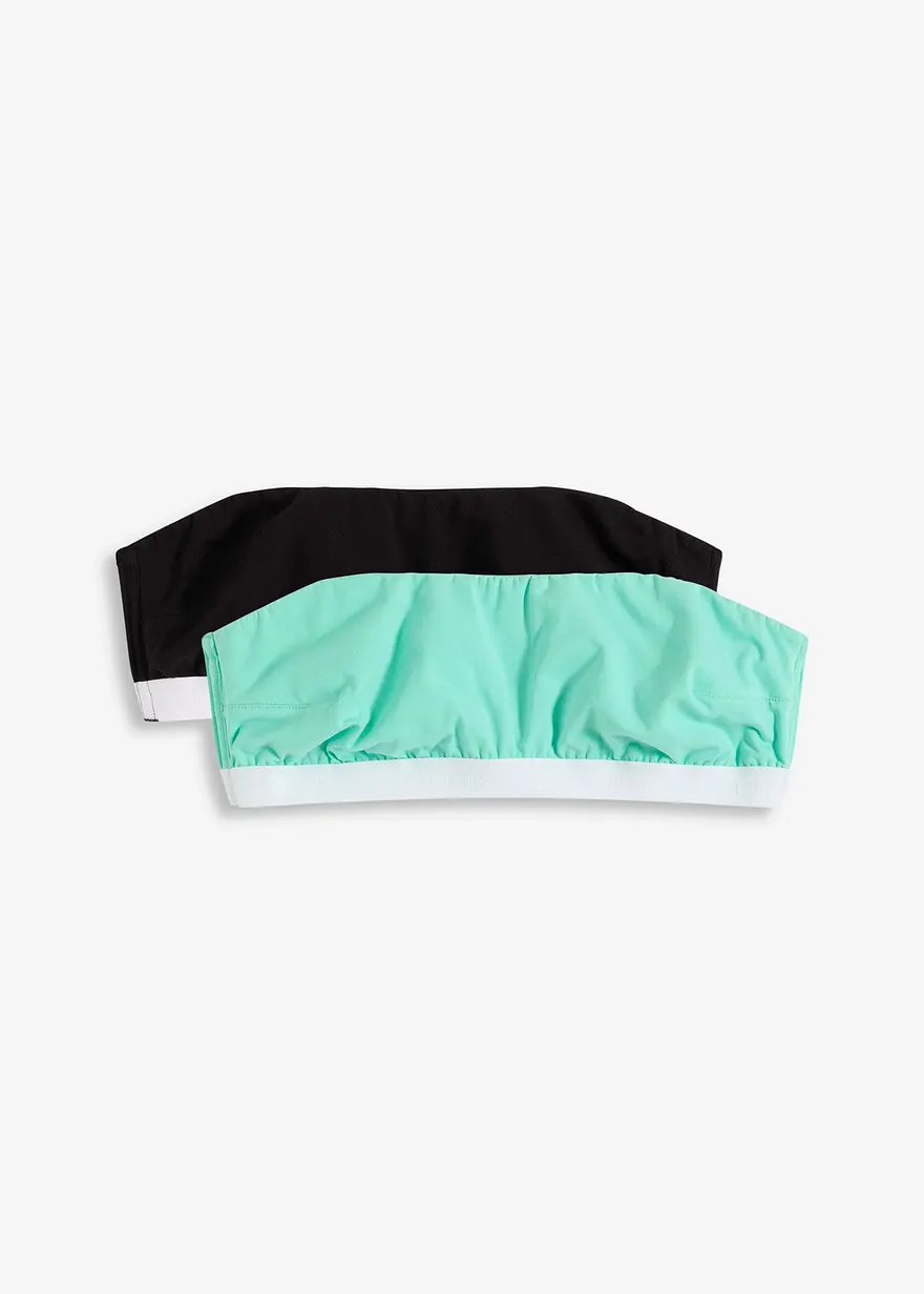 Bandeau-BH mit Bio-Baumwolle (2er Pack)