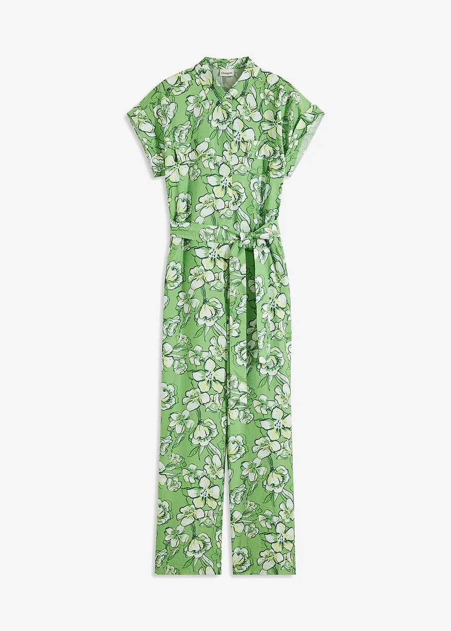 Jumpsuit aus fließendem Viskose-Mix