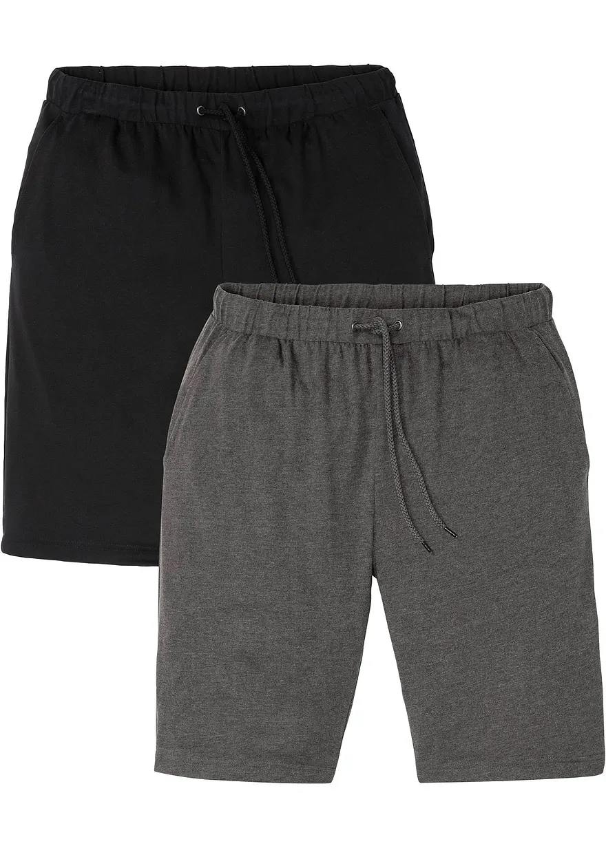 Leichte Shirt-Bermuda (2er Pack)