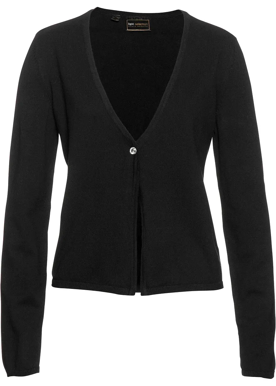 Schlichte Feinstrickjacke