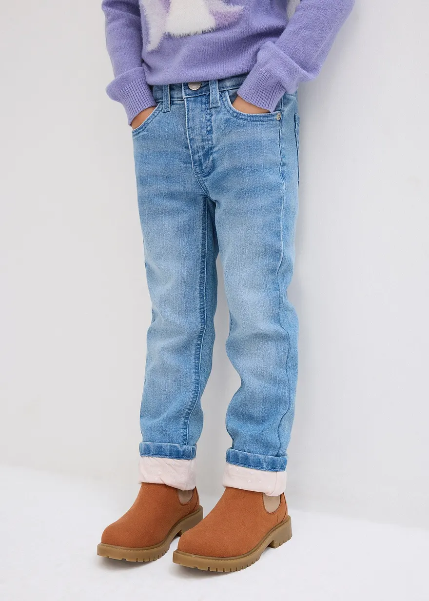 Thermojeans mit Jerseyfutter Slim Fit