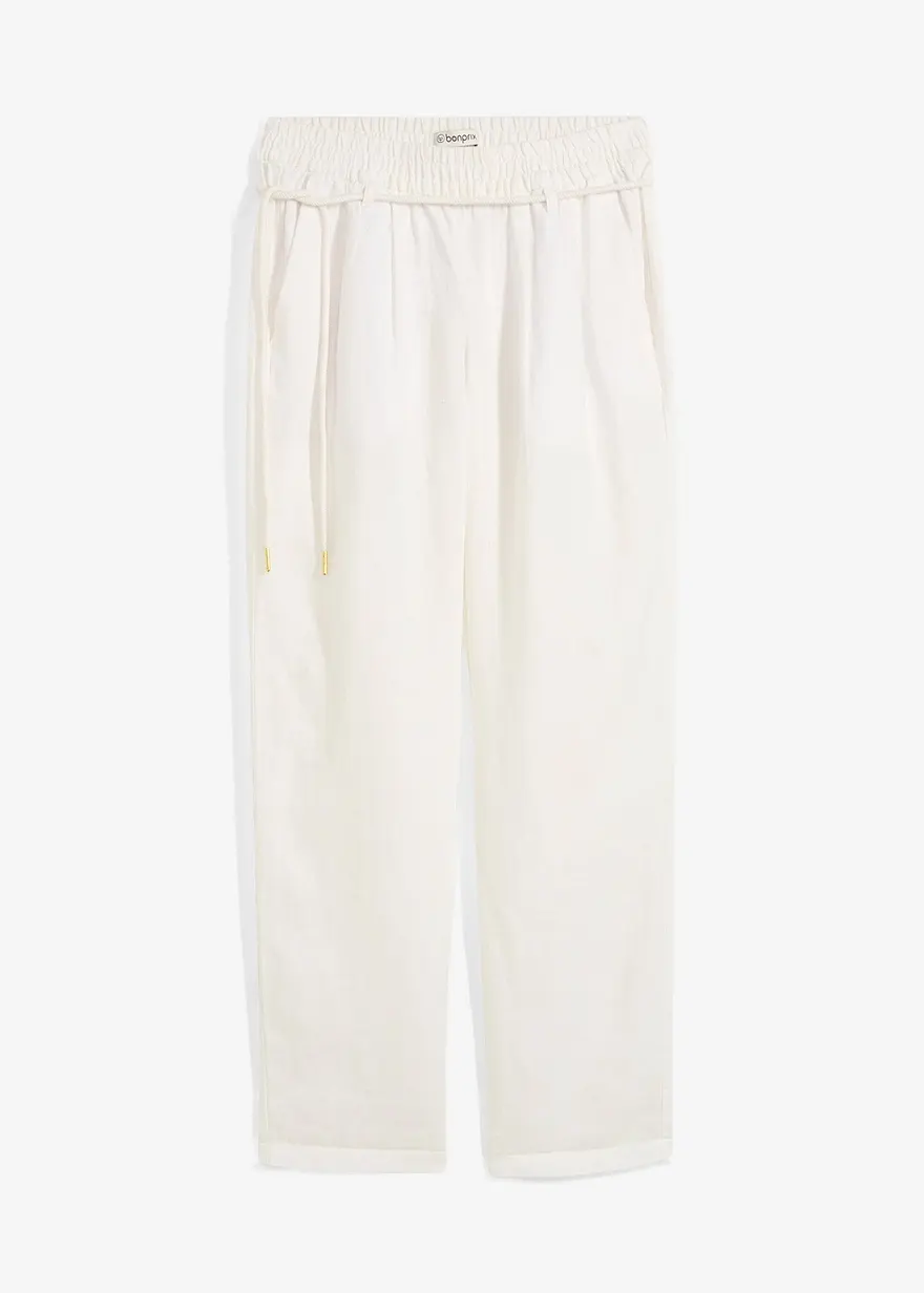 Schlupfhose aus reinem Leinen