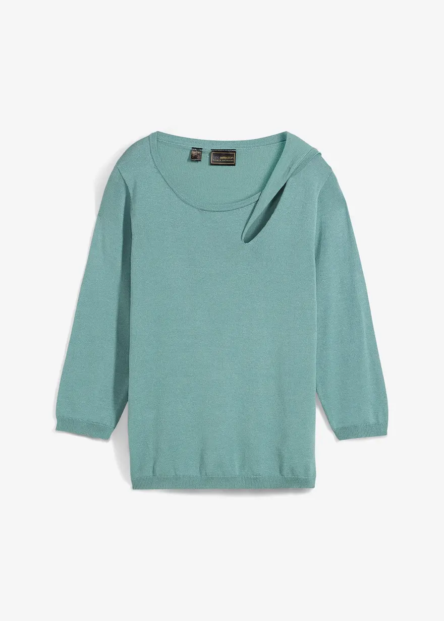 Feinstrickpullover mit Cut-out