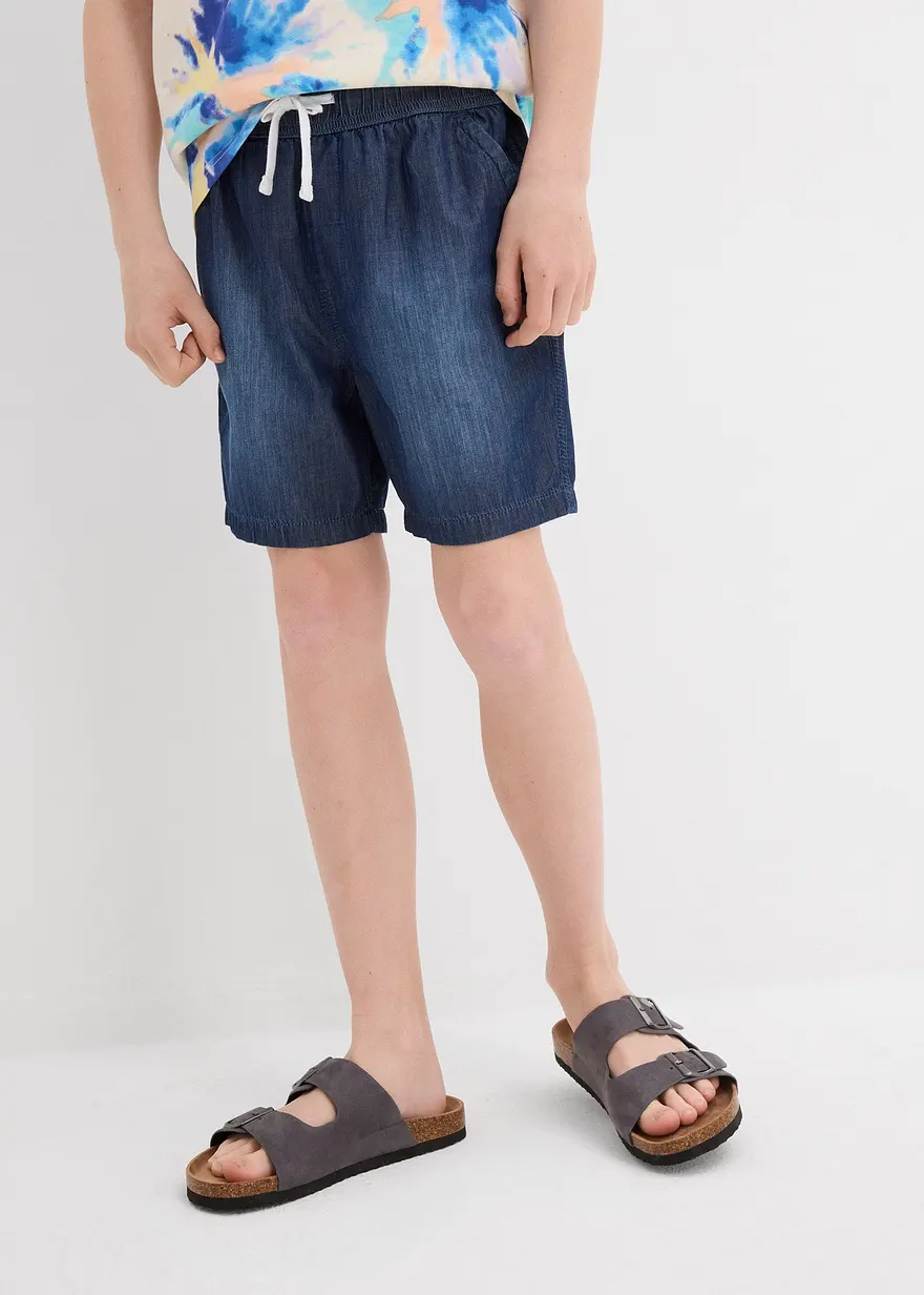 Jeans-Schlupf-Shorts, Regular Fit aus Bio Baumwolle