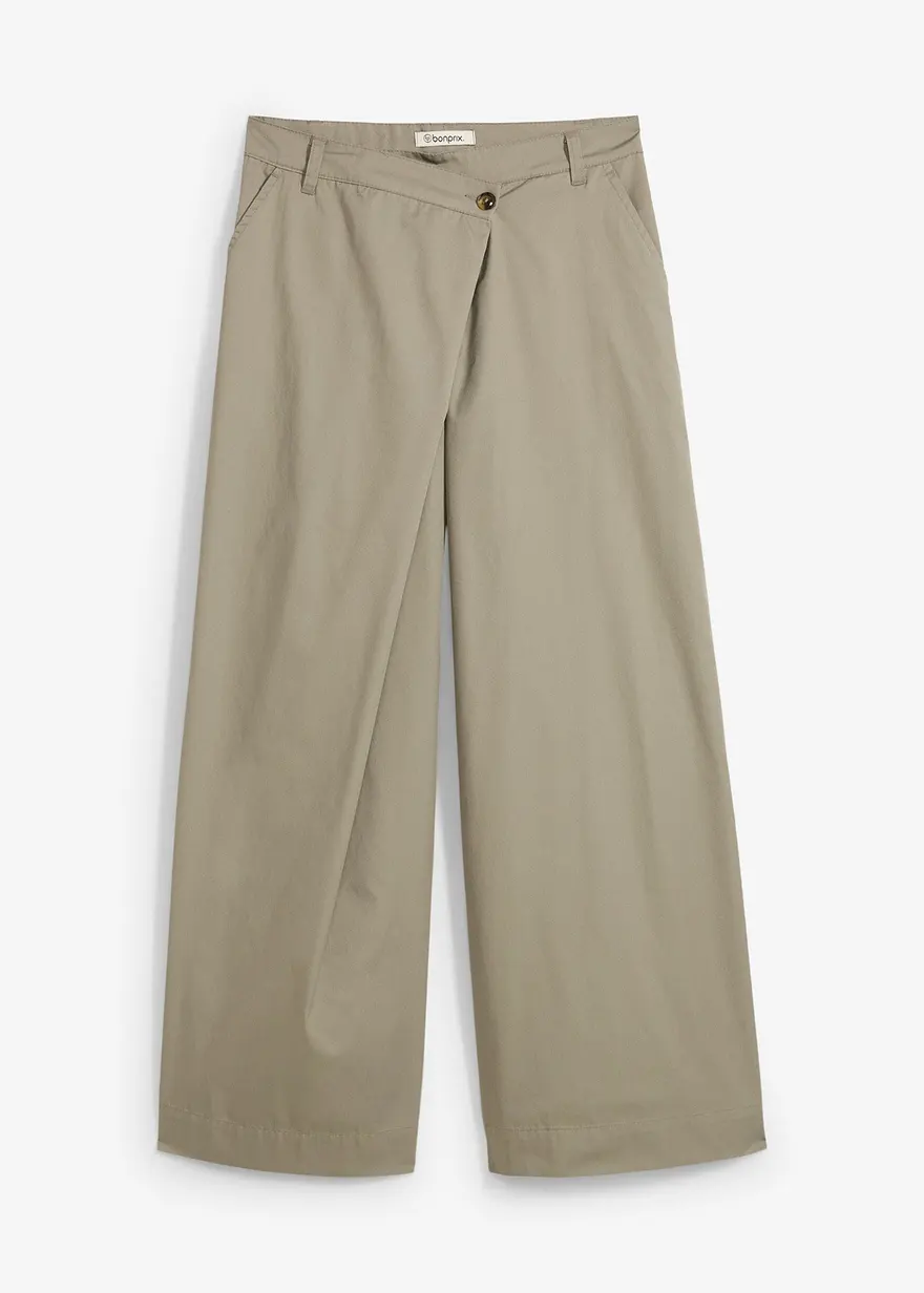 Marlenehose mit asymmetrischem Verschluss