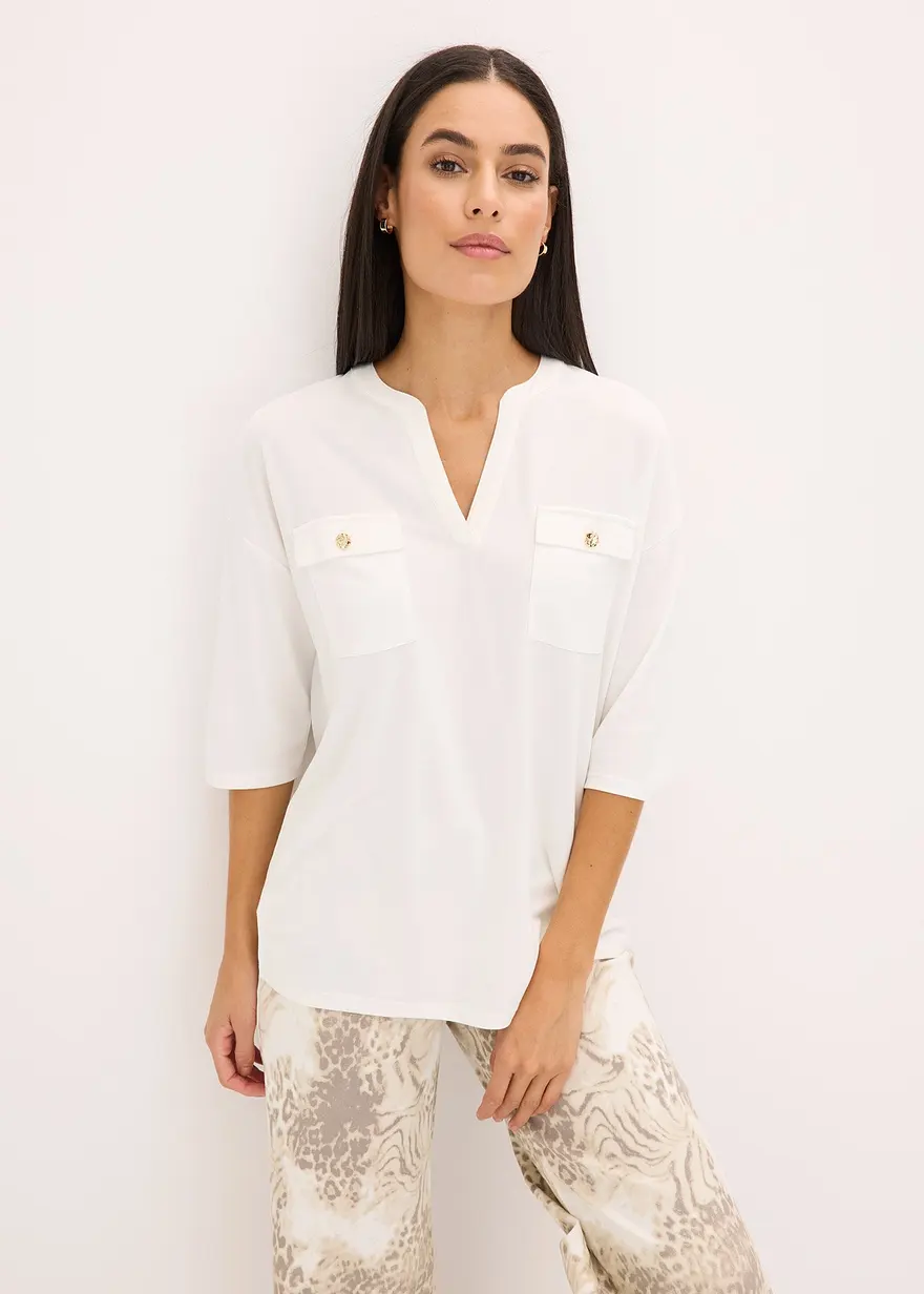 Viskose Shirt-Tunika