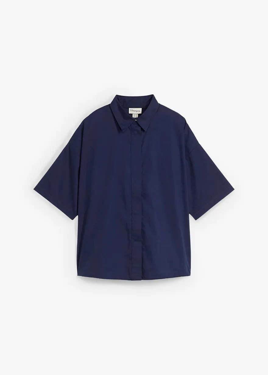 Oversize-Bluse aus reiner Baumwolle