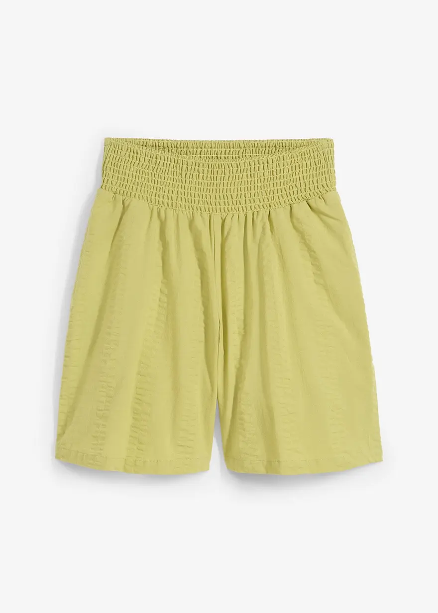 Schlupf-Shorts aus Baumwoll-Seersucker