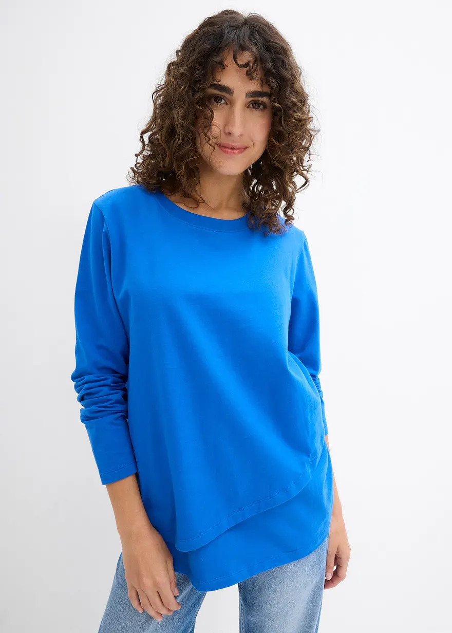 2-in-1 Umstands- und Stillshirt aus Bio-Baumwolle