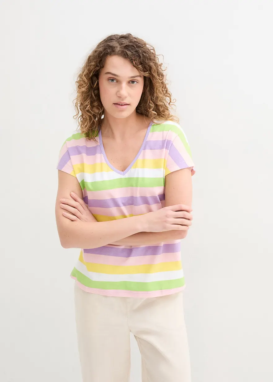 Baumwollshirt, ½ Arm