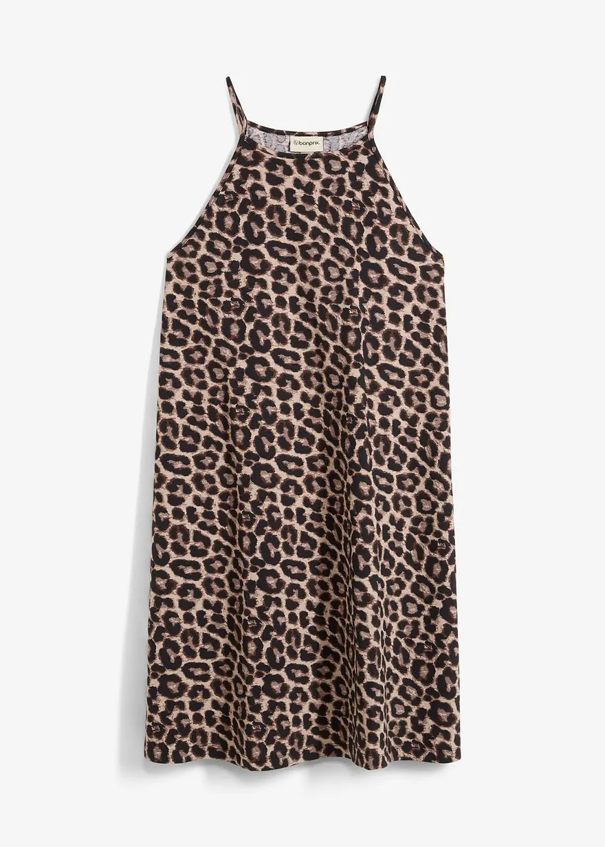 Kleid mit Leodruck aus reiner Baumwolle