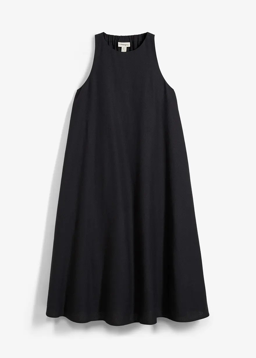 Ausgestelltes Midikleid aus Viskose-Mix