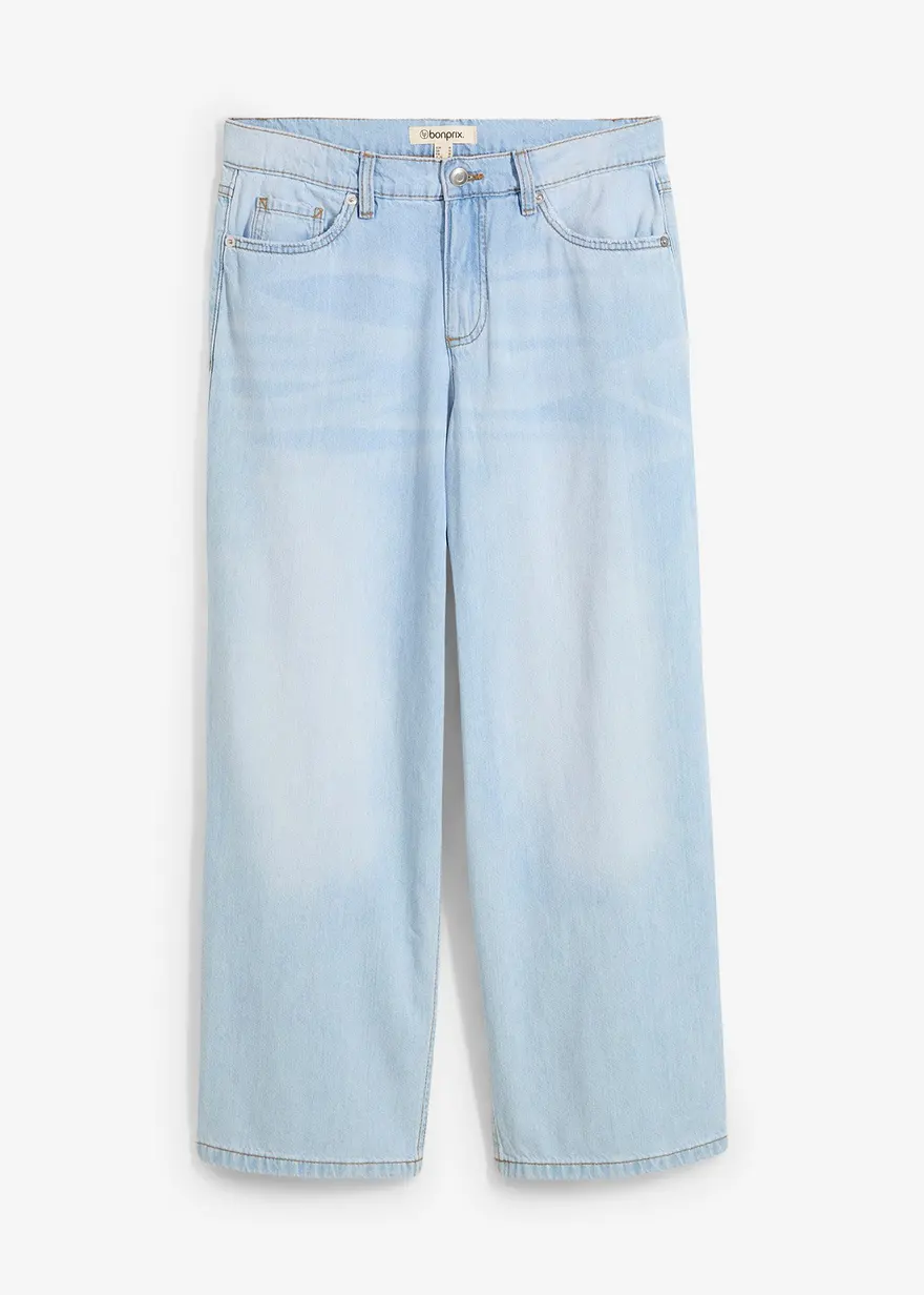 Baggy-Jeans Mid Waist Super Soft, cropped