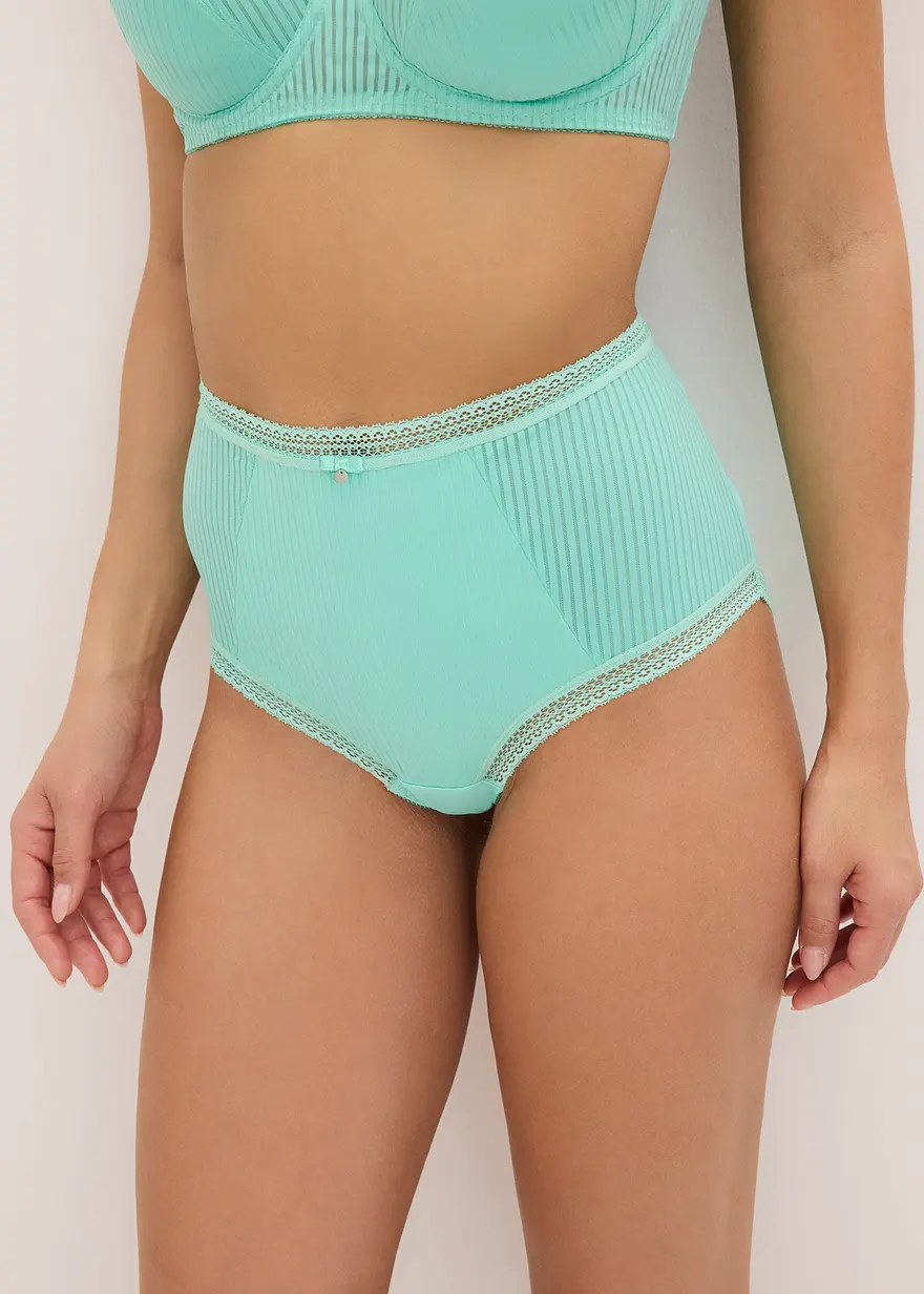 Maxipanty mit zarter Spitze