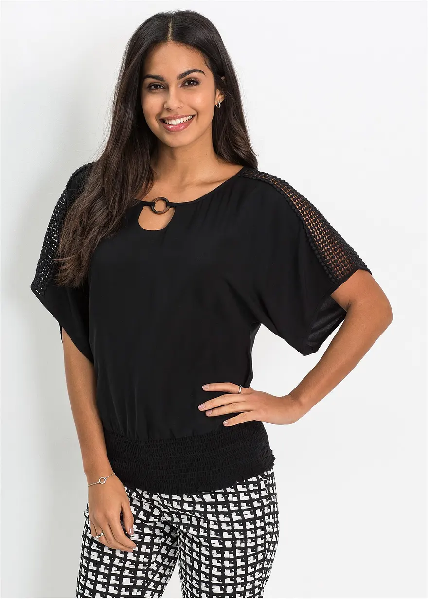 Bluse mit Spitze