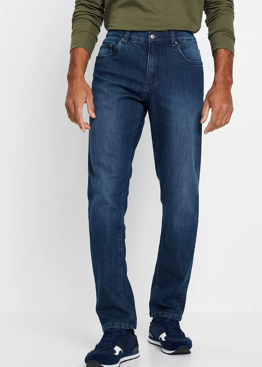 Leichte Slim Fit Stretch-Jeans, Straight