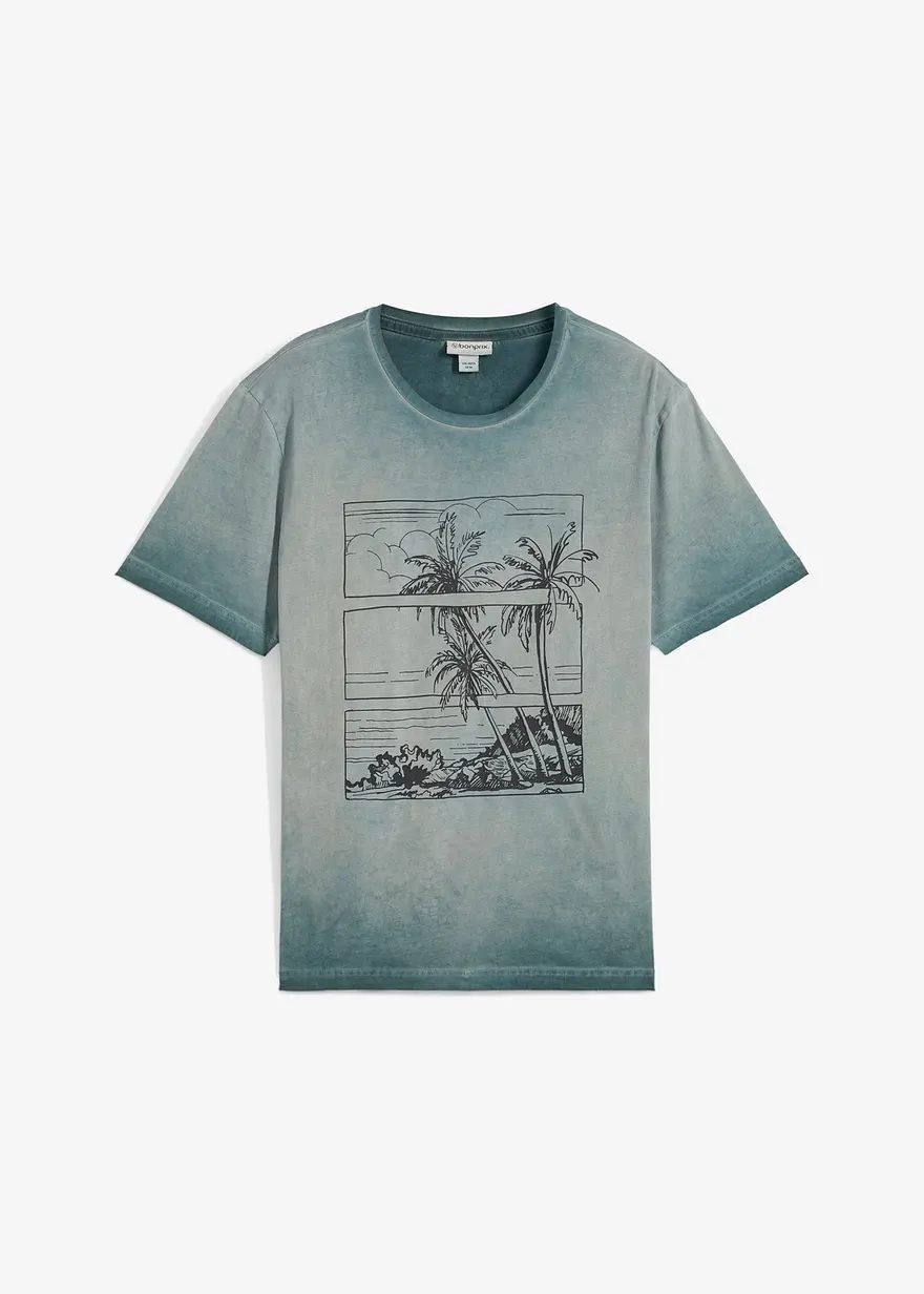 T-Shirt in gewaschener Optik aus Bio-Baumwolle