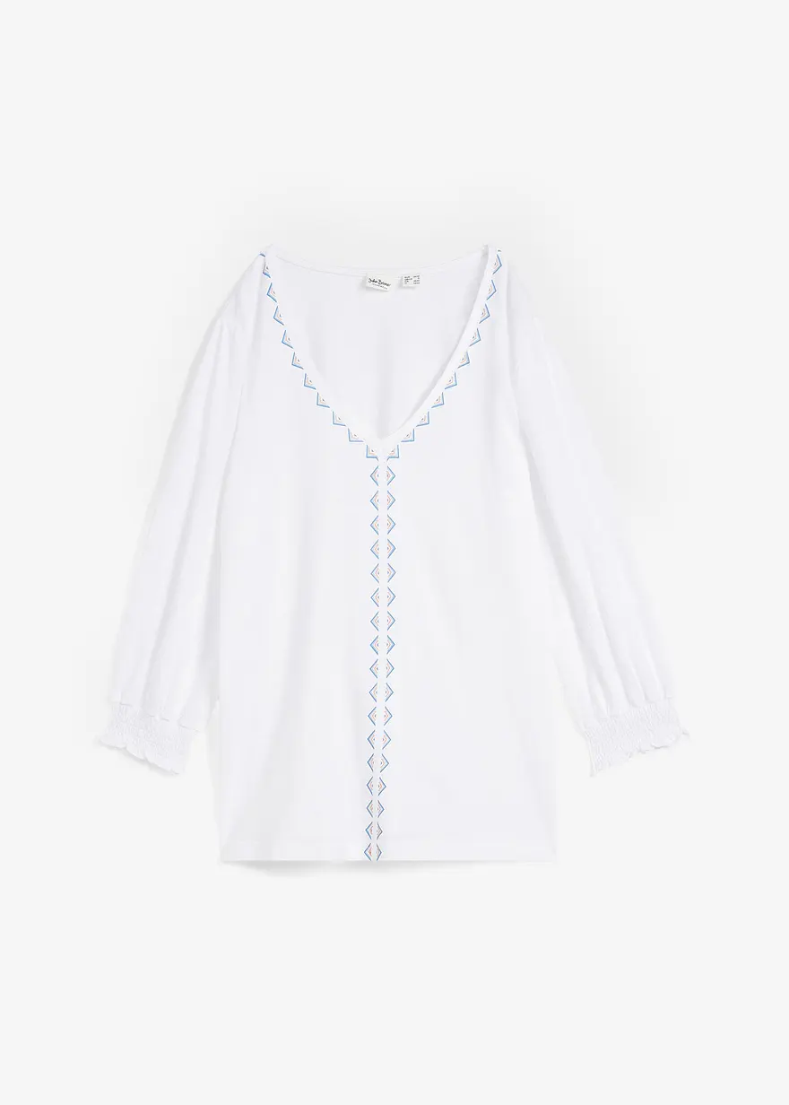 Shirt-Tunika aus Viskose-Mix