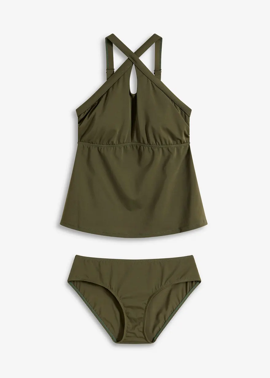 Tankini (2-tlg.Set) mit gekreuzten Trägern