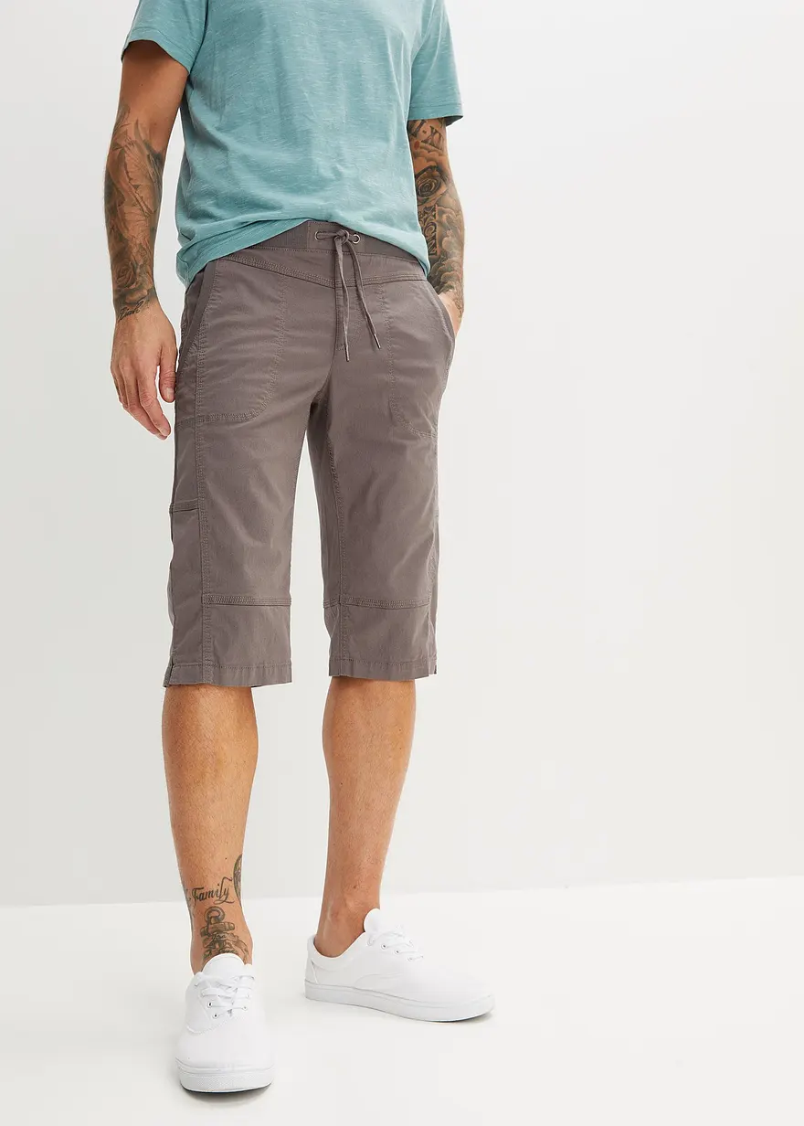Stretch-Long-Bermuda mit Komfortschnitt, Regular Fit