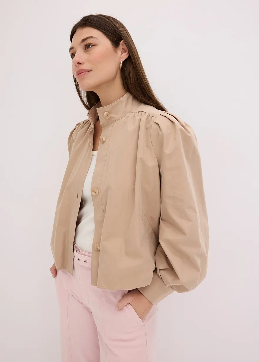 Jacke mit Ballonsaum