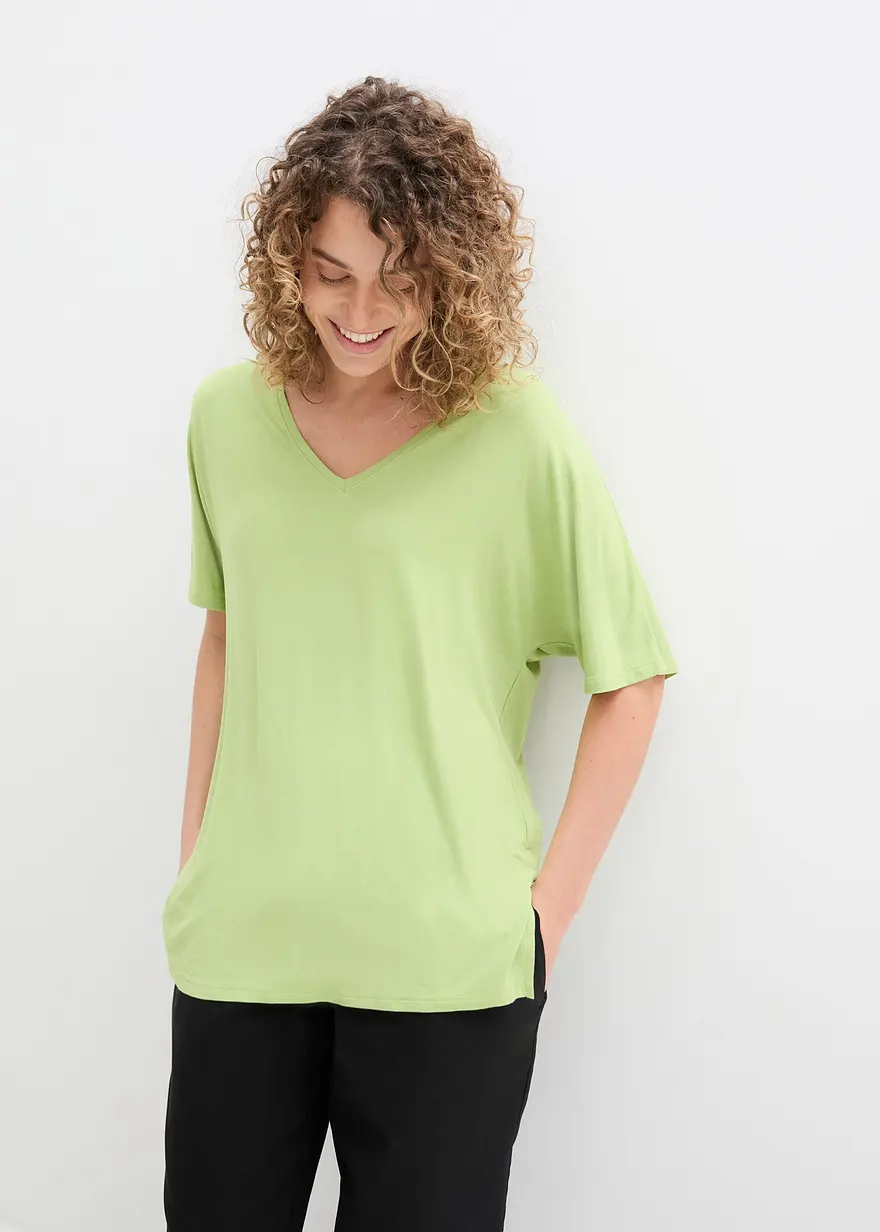 Long-Shirt aus nachhaltigem Viskose-Mix