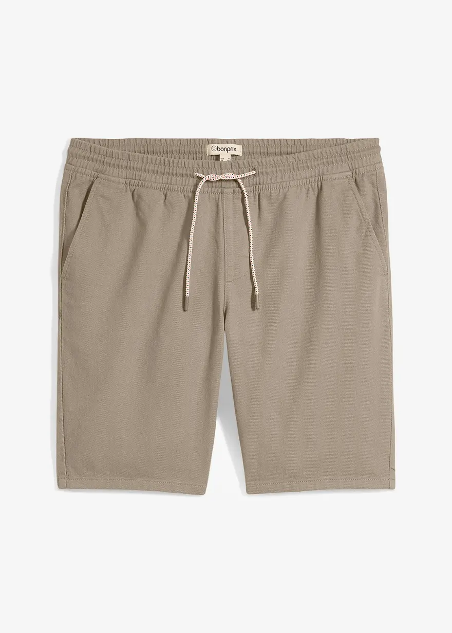 Schlupf-Bermuda aus reiner Baumwolle, Regular Fit