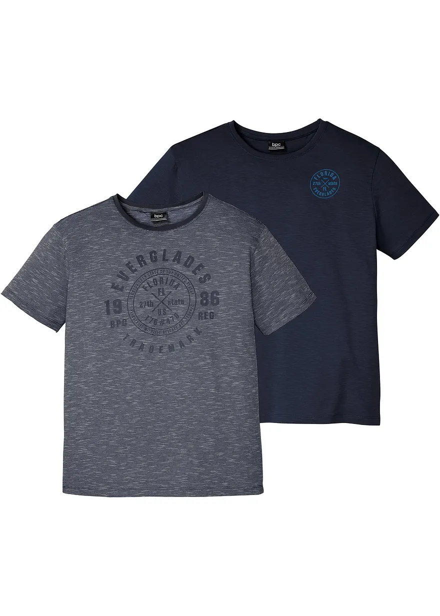 T-Shirt (2er Pack) aus reiner Baumwolle