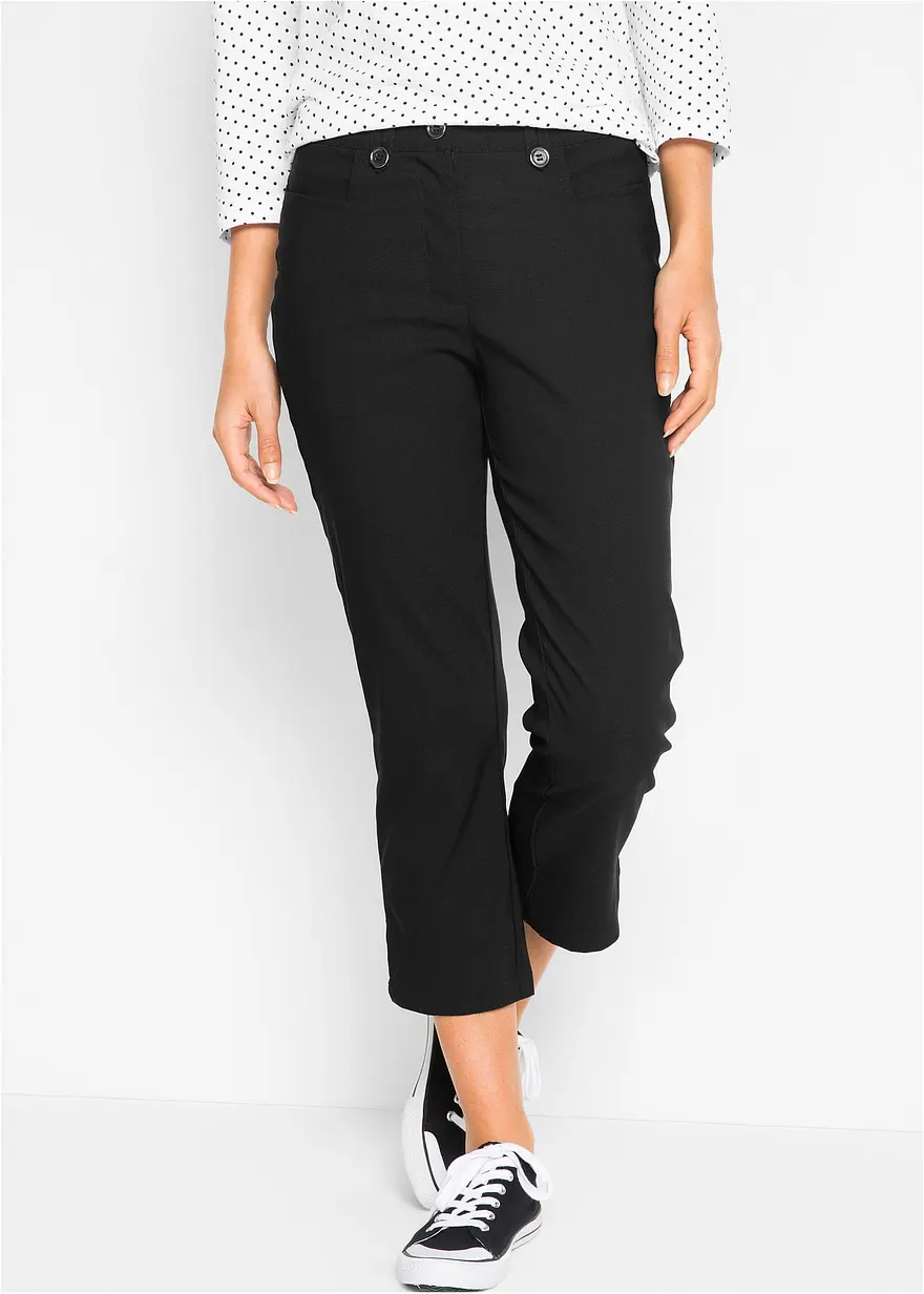 7/8-Bengalin-Hose mit Schlitz und Bequembund