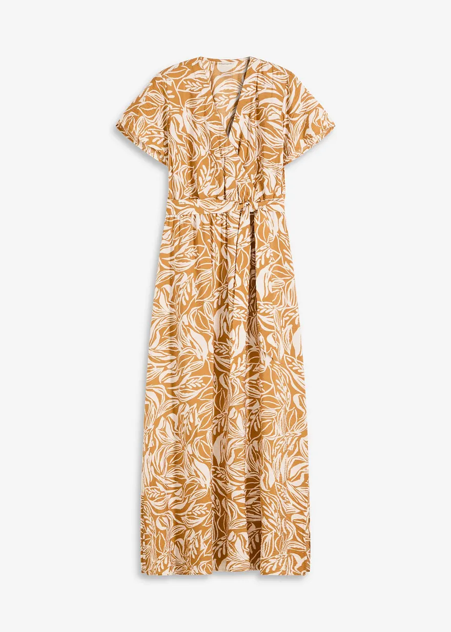bedrucktes Maxikleid aus Viskose-Mix