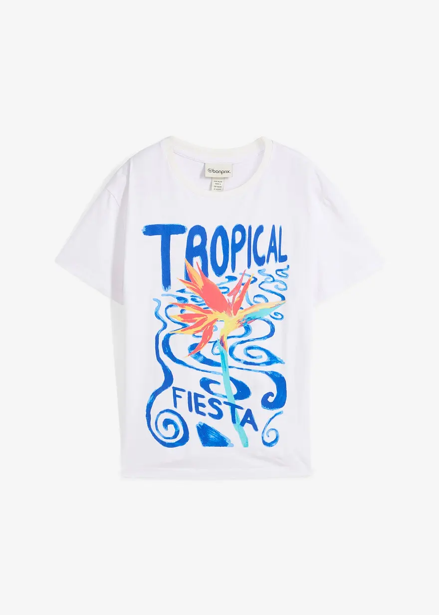T-Shirt mit Seidenanteil