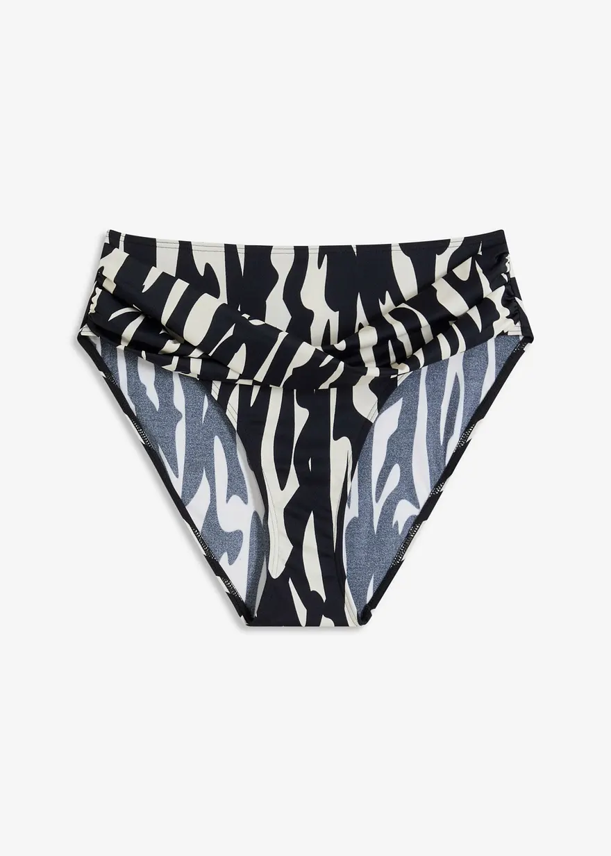 High waist Bikinihose mit hohem Beinausschnitt