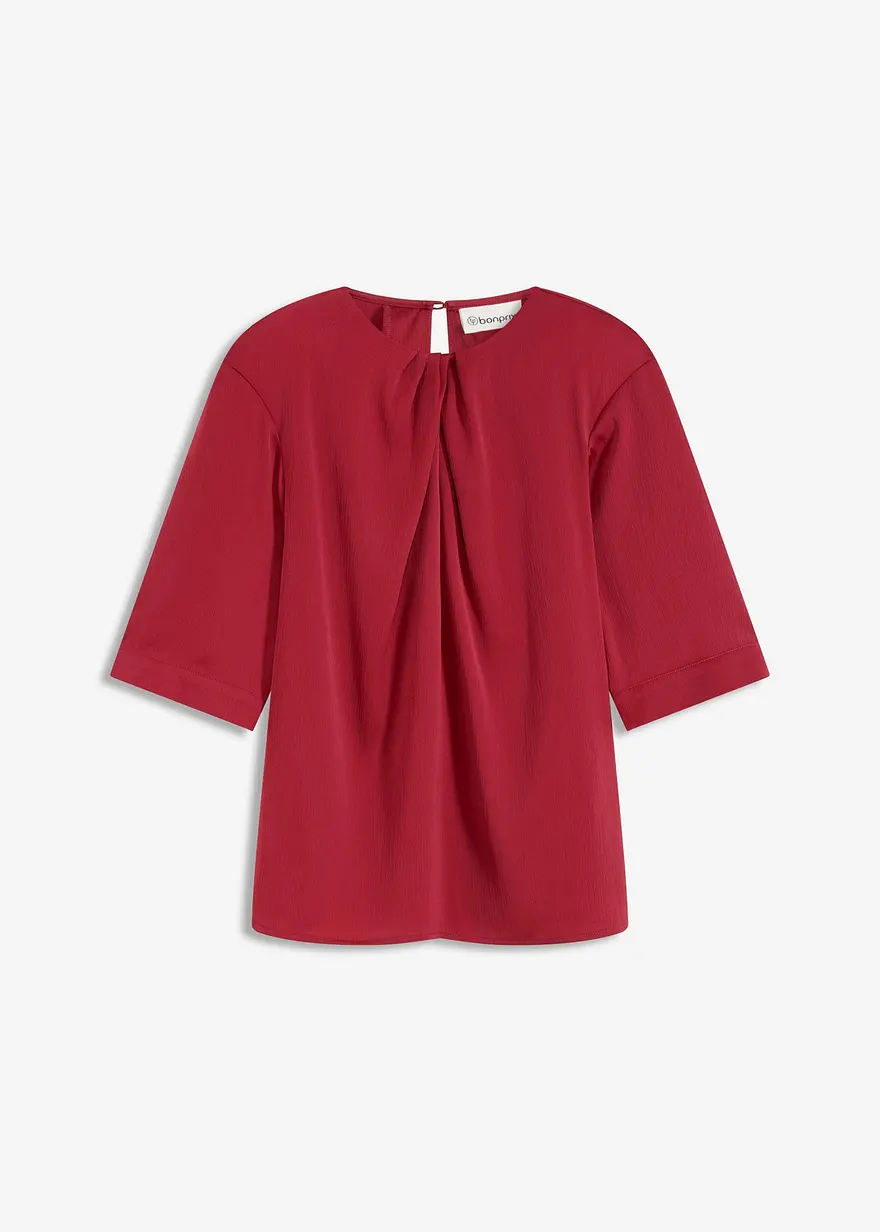 Blusenshirt aus glänzendem Satin