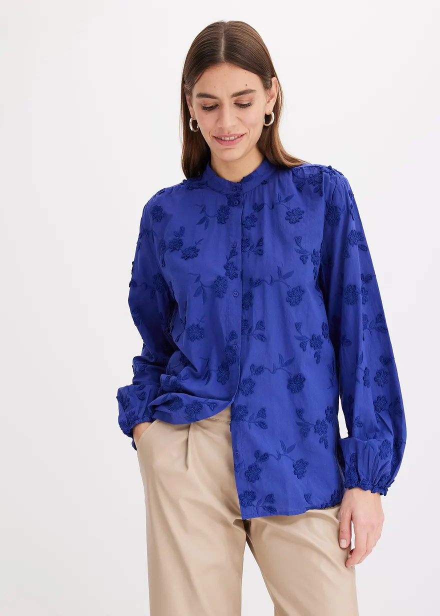 Bluse aus reiner Baumwolle