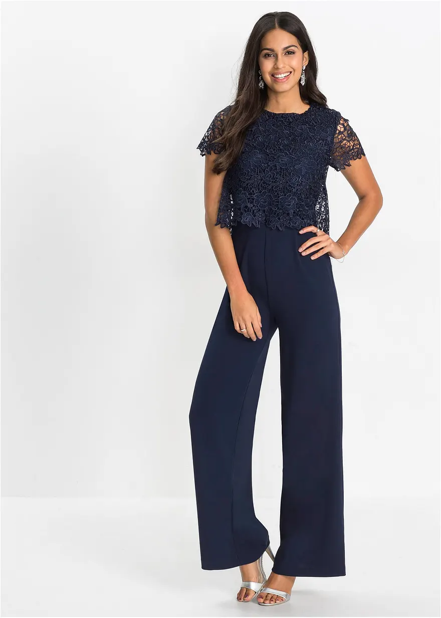 Jumpsuit mit Spitze