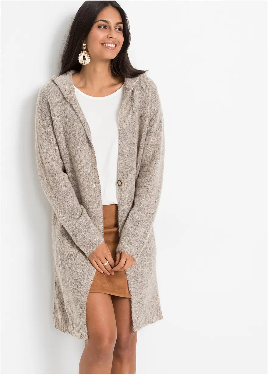 Longstrickjacke