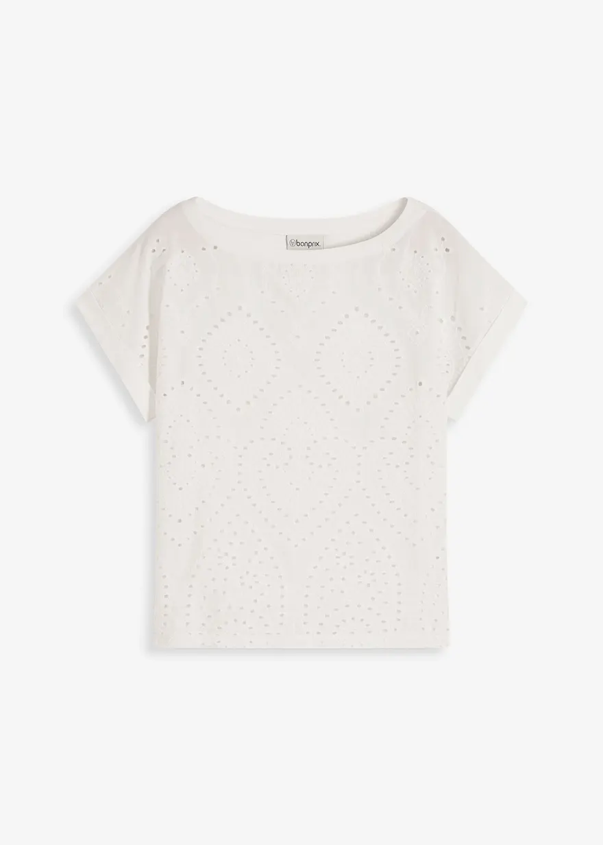Shirt mit Lochspitze