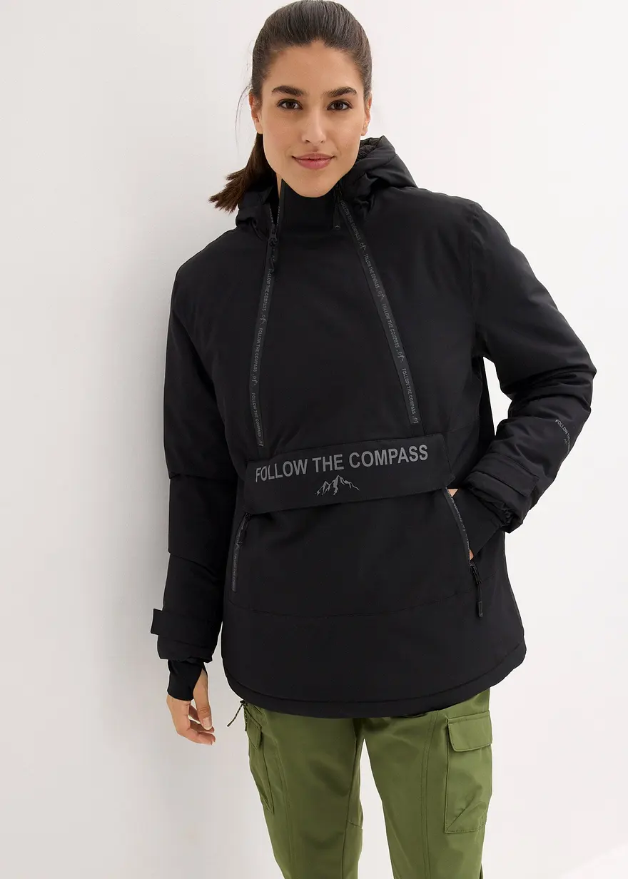 wasserdichte Funktions-Schlupfjacke mit Fleece-Futter