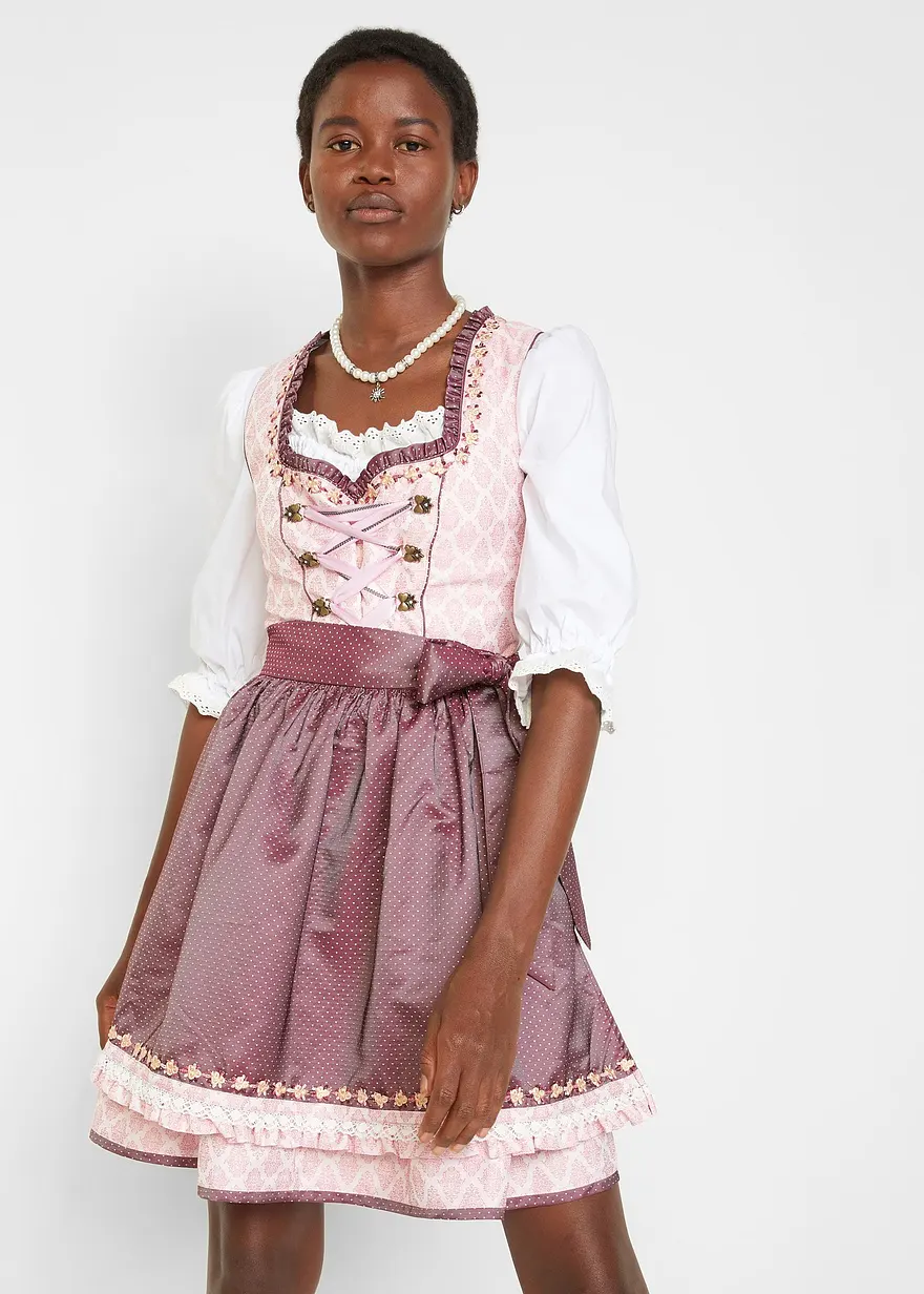 Dirndl mit Schürze, kniefrei (2-tlg. Set)