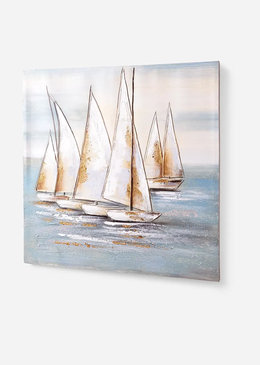 Leinwandbild mit Segelschiffen