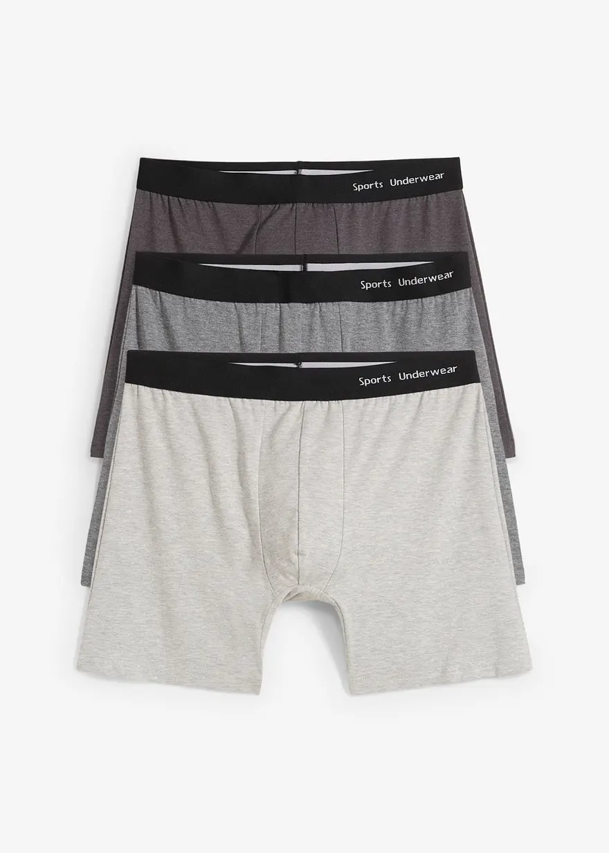 Boxershorts eng, mittellang(3er Pack)
