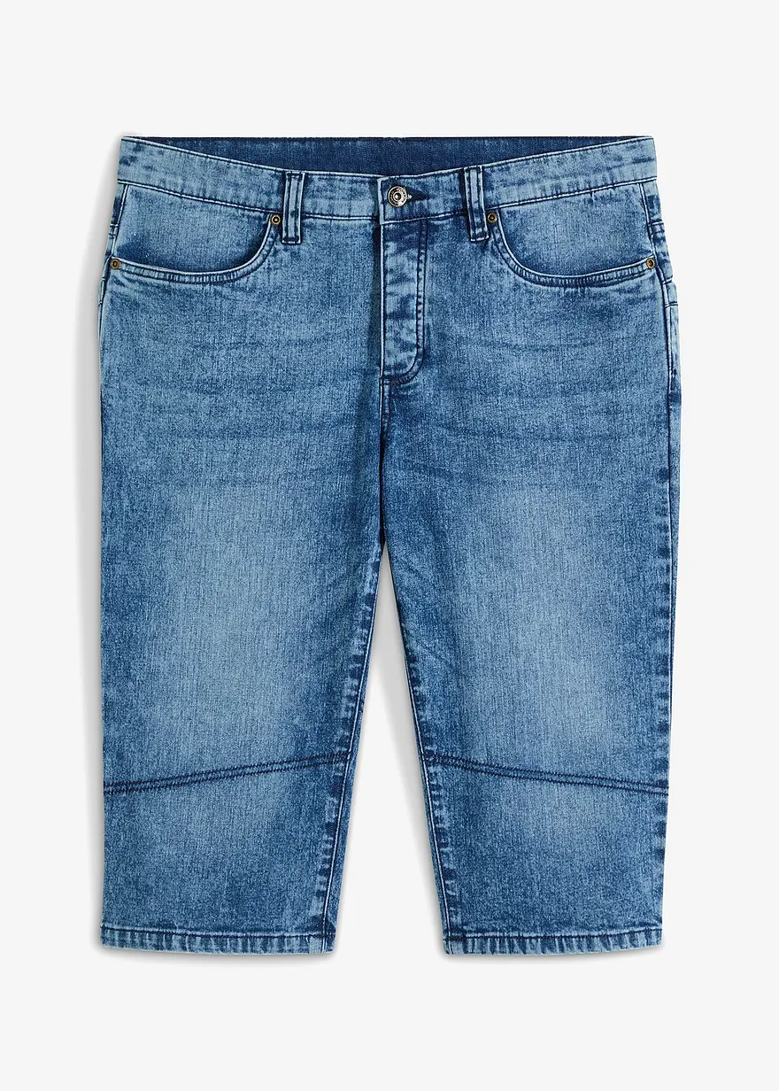 Leichte Stretch-Jeans-Long-Bermuda, Regular Fit