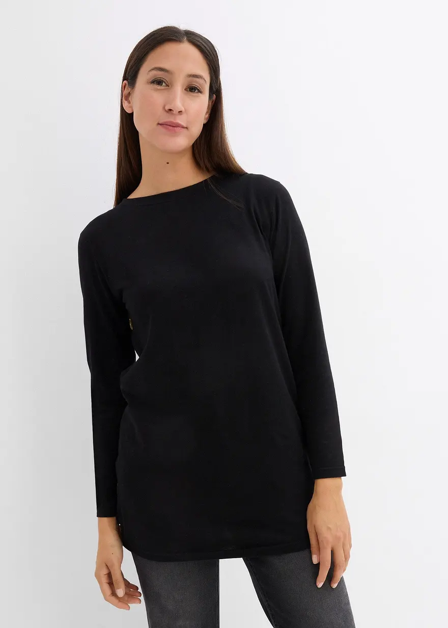 2-in-1 Umstandsshirt und Stillshirt aus Bio-Baumwolle