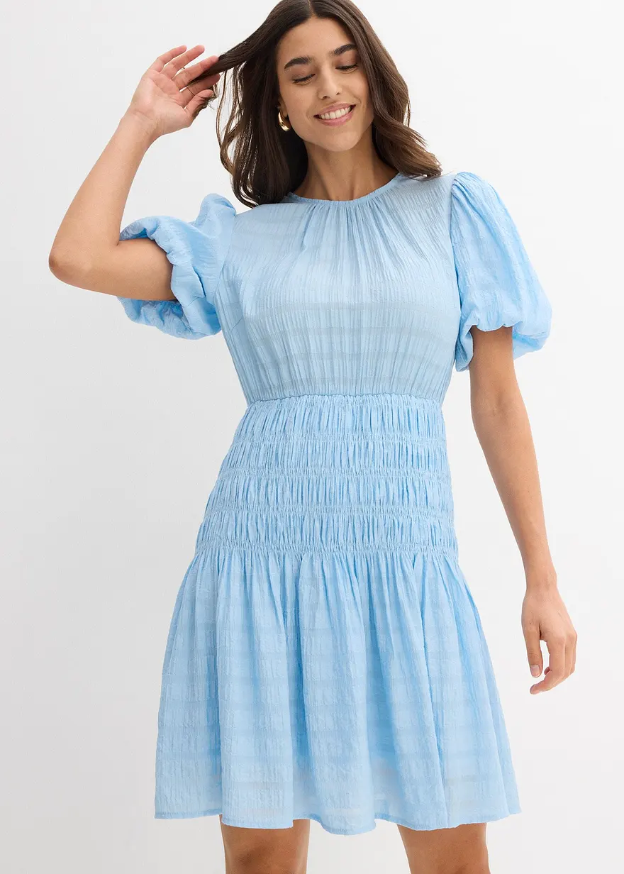 Minikleid mit Smokeinsatz