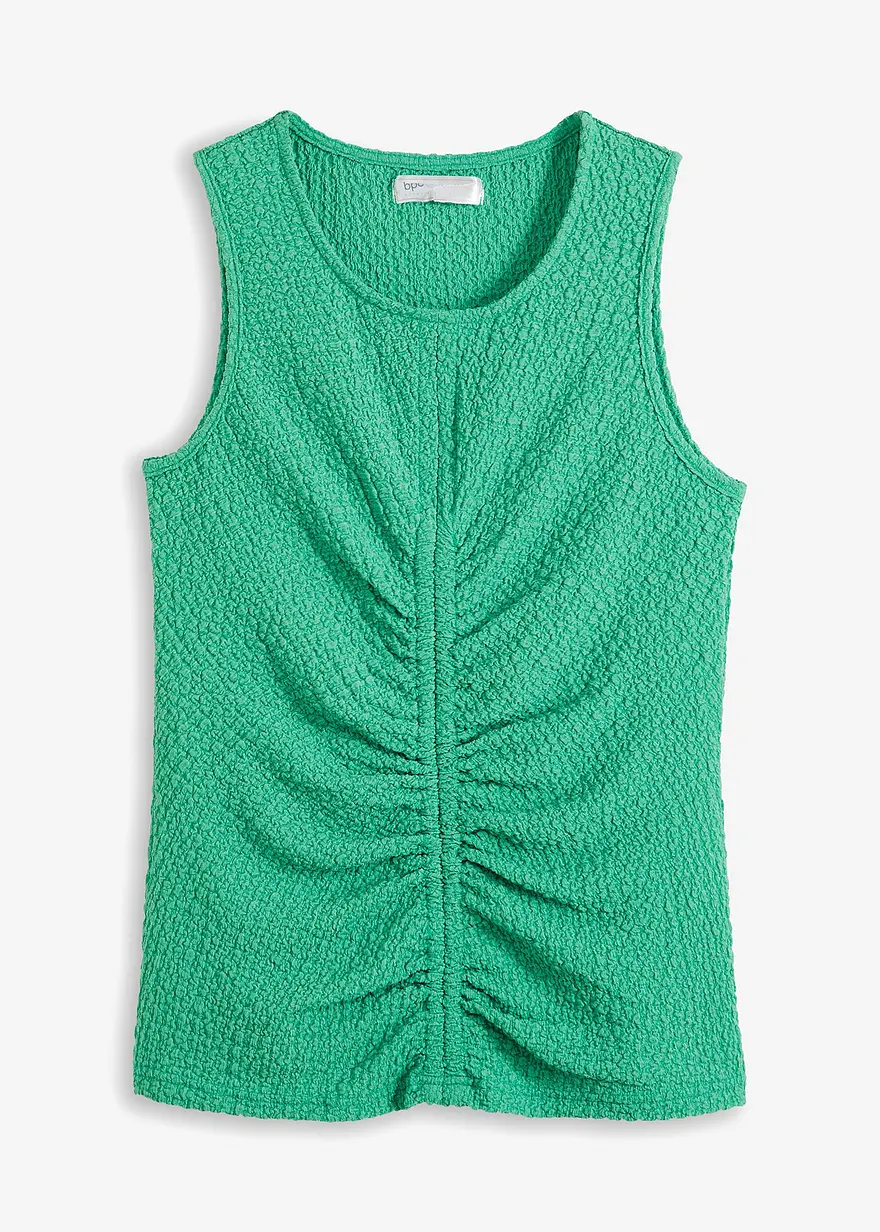 Top mit Raffung