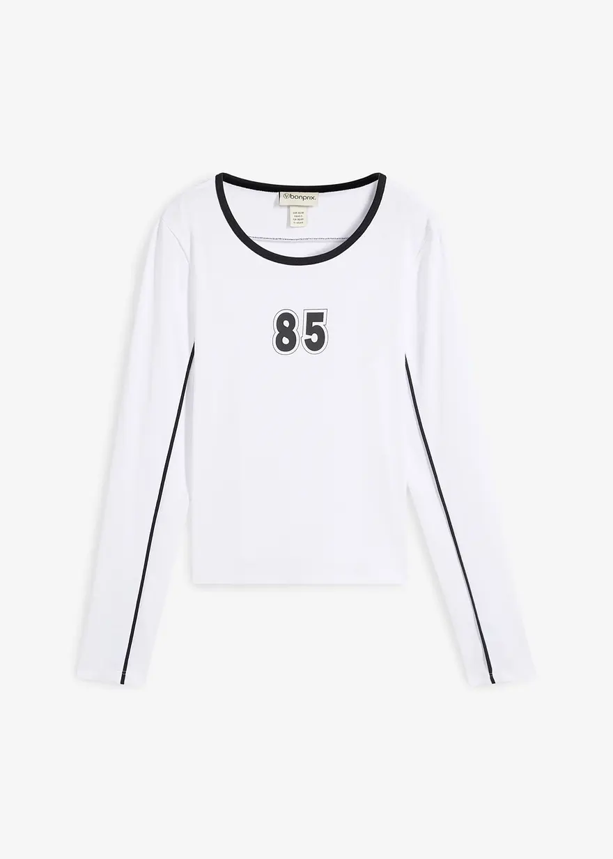 Langarmshirt aus reiner Baumwolle