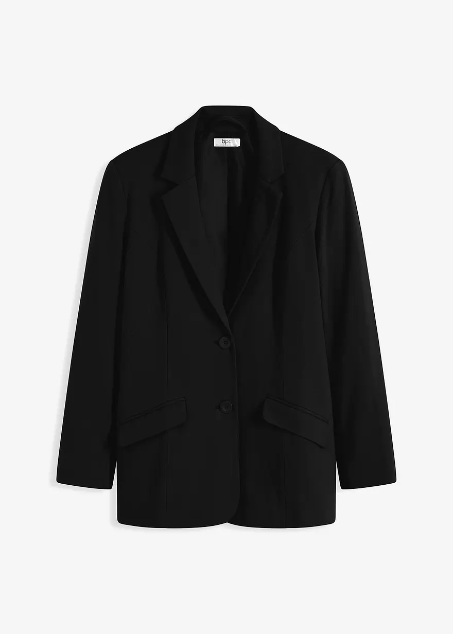 Longblazer aus Baumwoll-Jersey
